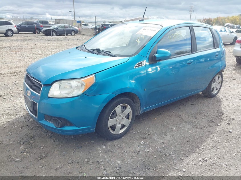 2009 Chevrolet Aveo Lt, Rear, IAAI, VIN KL1TD66E09B647482 — photo 2