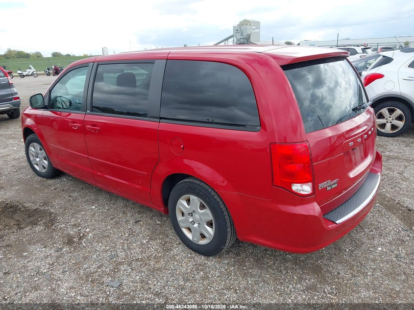 Vin: 2c4rdgbg5cr336543, lot: 46843357, dodge grand caravan se/avp 20123
