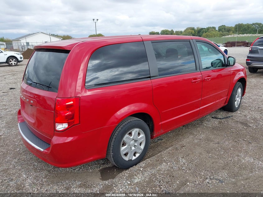 Vin: 2c4rdgbg5cr336543, lot: 46843357, dodge grand caravan se/avp 20124