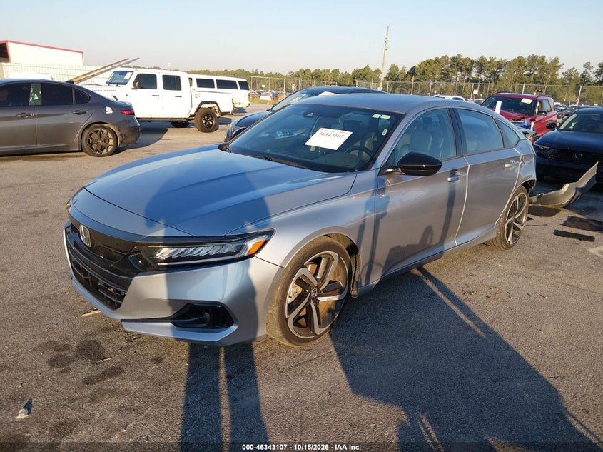 Vin: 1hgcv1f3xma071228, lot: 46843366, honda accord sport 20212