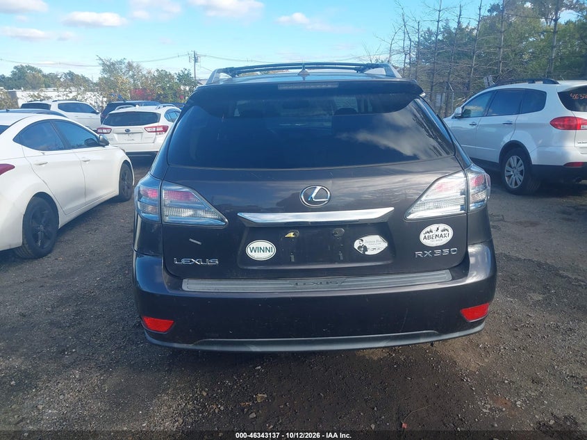 LEXUS RX 350 2010 VIN 2T2BK1BAXAC016188