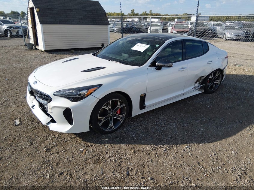 Vin: knae55lc4j6039342, lot: 46843471, kia stinger gt2 20182