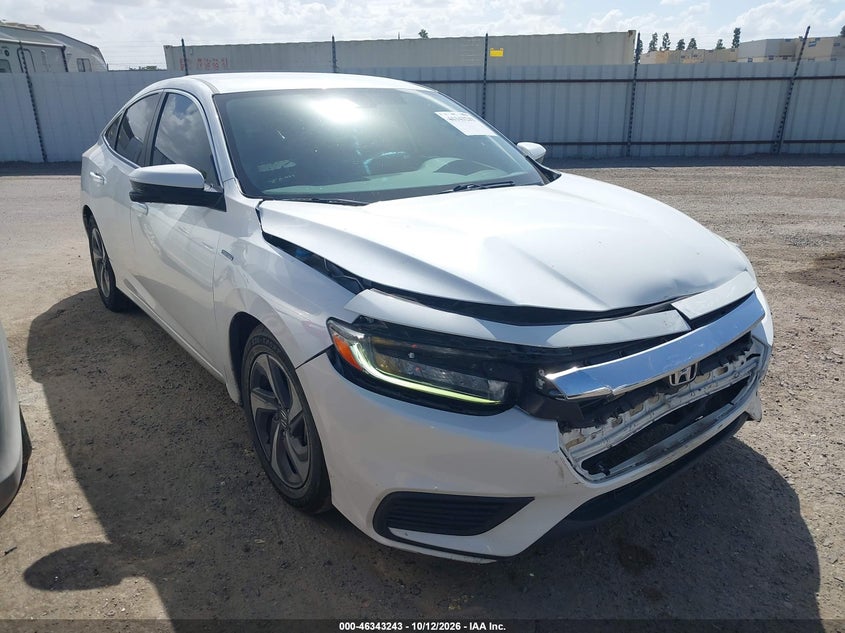 Vin: 19xze4f55ke025862, lot: 46843502, honda insight ex 20191