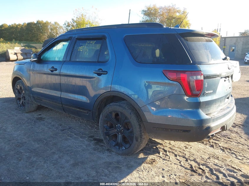 Vin: 1fm5k8gt4kgb19013, lot: 46843521, ford explorer sport 20193