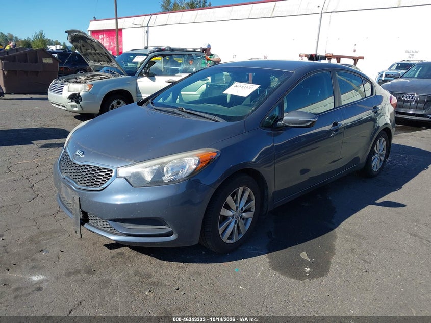 Vin: knafx4a6xg5598284, lot: 46843592, kia forte lx 20162