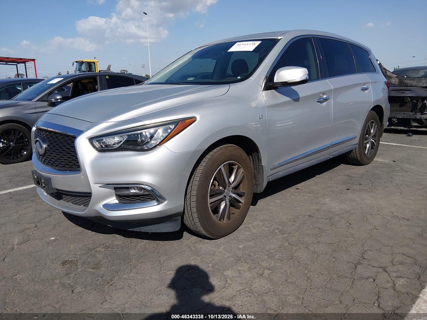 Vin: 5n1dl0mn0kc548365, lot: 46843597, infiniti qx60 pure 20192