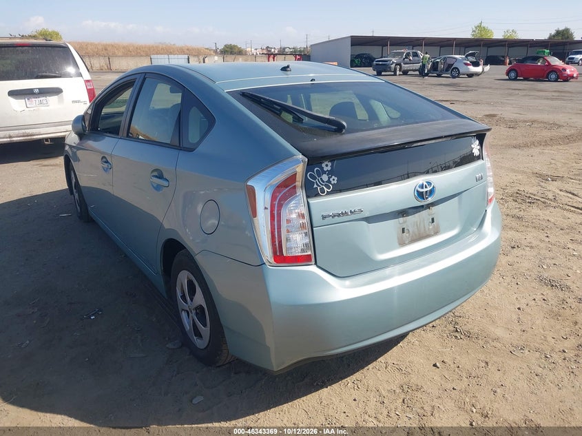 Vin: jtdkn3du3e1823483, lot: 46843628, toyota prius two 20143
