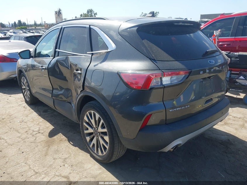 Vin: 1fmcu0dz6lub74464, lot: 46843644, ford escape titanium hybrid 20203