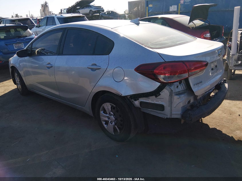 Vin: 3kpfl4a79je228673, lot: 46843722, kia forte lx 20183