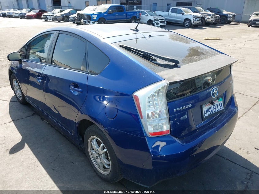 Vin: jtdkn3du3a0148329, lot: 46843748, toyota prius iii 20103
