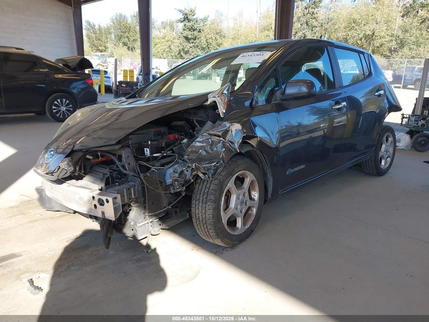 Vin: 1n4az0cpxdc404047, lot: 46843760, nissan leaf sv 20132