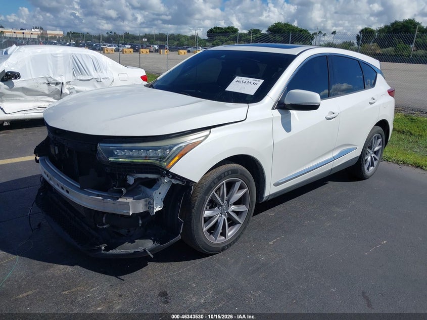 2020 Acura Rdx Technology Package, Left Front, IAAI, VIN 5J8TC2H57LL020654 — photo 2