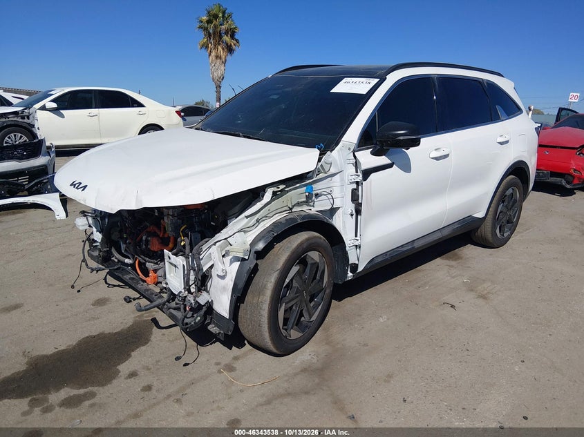 Vin: kndrkdjg9s5334649, lot: 46843797, kia sorento hybrid sx prestige 20252