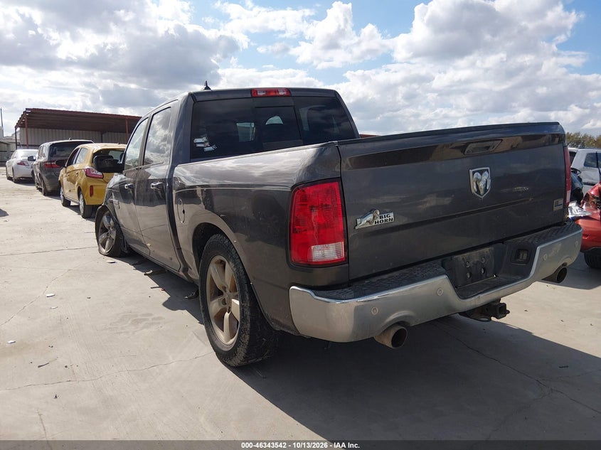 Vin: 1c6rr6lt7gs361852, lot: 46843801, ram 1500 big horn 20163