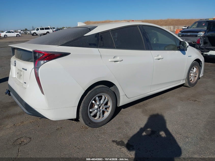 Vin: jtdkbrfu8j3082559, lot: 46843842, toyota prius one 20184