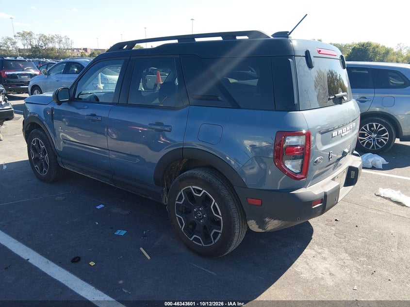 Vin: 3fmcr9cn1sre03756, lot: 46843860, ford bronco sport outer banks 20253