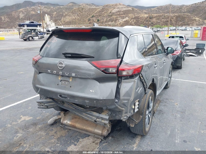 Vin: 5n1bt3ca0pc864346, lot: 46843891, nissan rogue sl fwd 20234