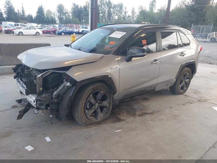 Vin: 2t3ewrfv3lw053903, lot: 46843909, toyota rav4 hybrid xse 20202