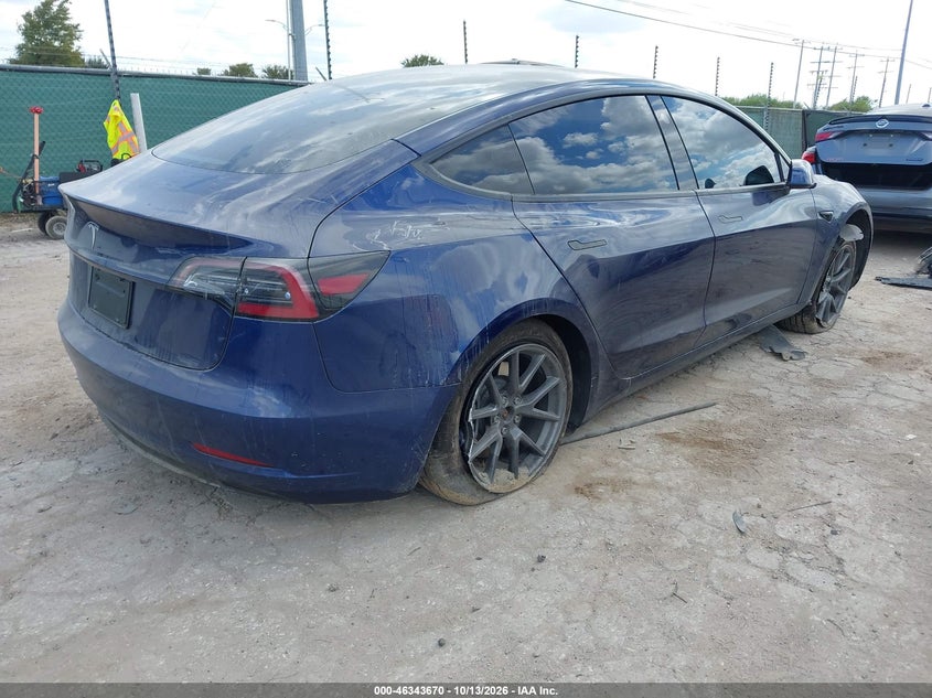 Vin: 5yj3e1ea5pf569475, lot: 46843929, tesla model 3 rear-wheel drive 20234
