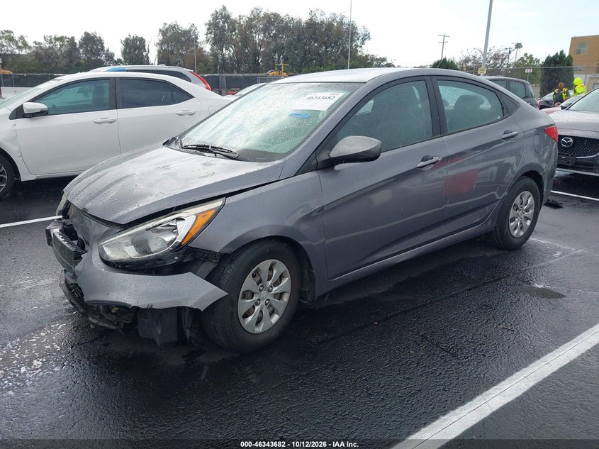 Vin: kmhct4ae5gu124169, lot: 46843941, hyundai accent se 20162