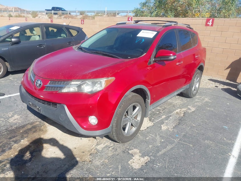 Vin: 2t3wfrev3fw168284, lot: 46843980, toyota rav4 xle 20152