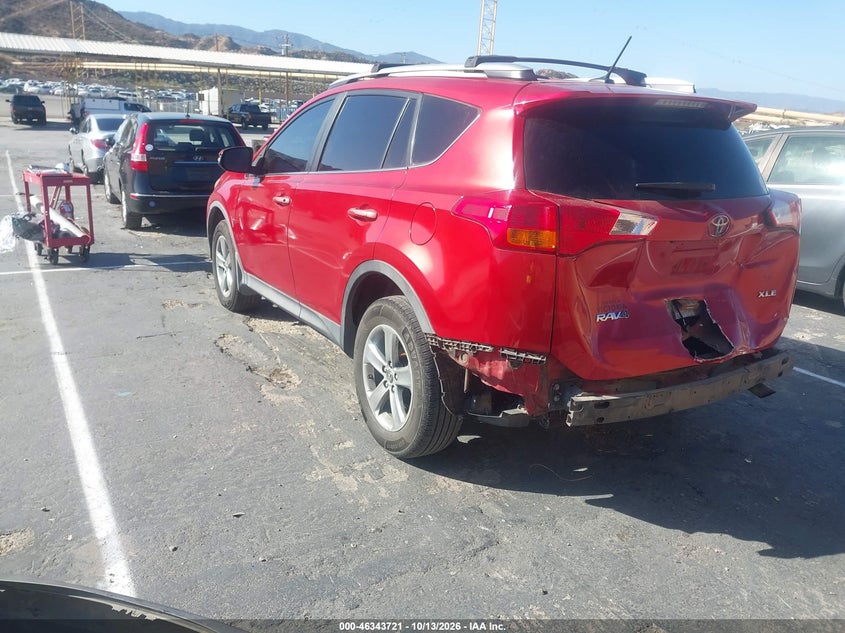Vin: 2t3wfrev3fw168284, lot: 46843980, toyota rav4 xle 20153