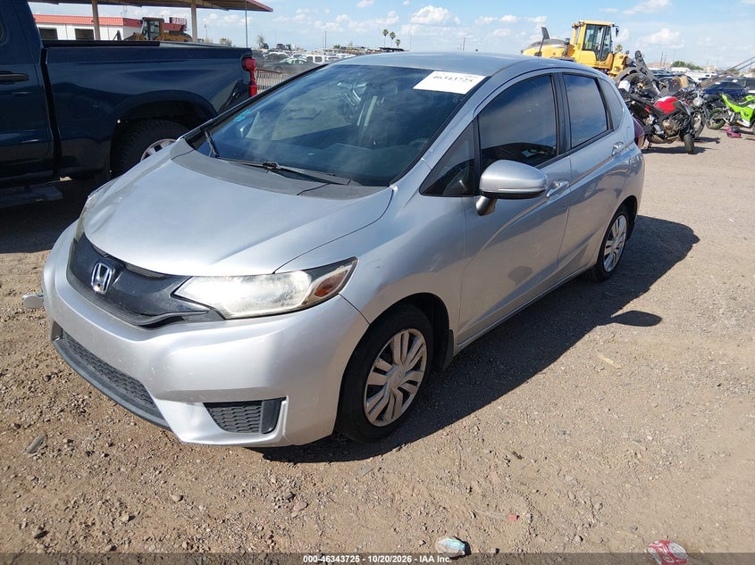 Vin: jhmgk5h5xgx006376, lot: 46843984, honda fit lx 20162