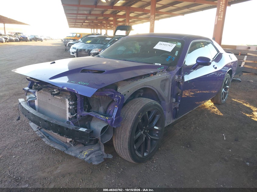 Vin: 2c3cdzag5kh541582, lot: 46844021, dodge challenger sxt 20192