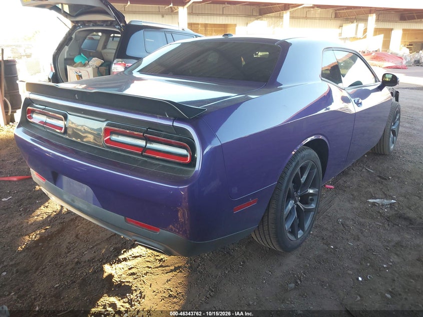 Vin: 2c3cdzag5kh541582, lot: 46844021, dodge challenger sxt 20194