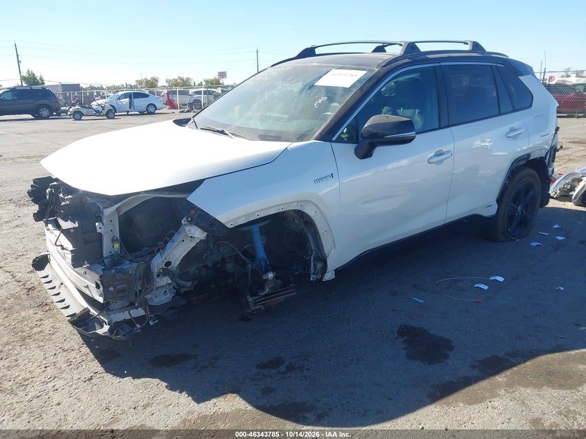 2021 Toyota Rav4 Hybrid Xse, Front End, IAAI, VIN 2T3E6RFV9MW004755 — photo 2