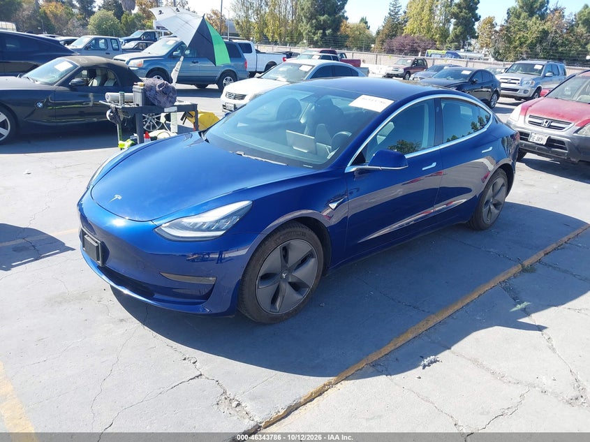Vin: 5yj3e1ea3jf160706, lot: 46844045, tesla model 3 long range/mid range 20182