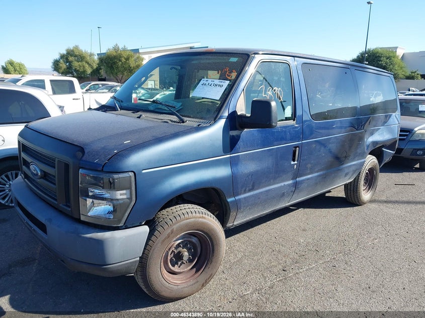 2008 Ford E-150 Xl/Xlt, Удар ззаду, IAAI, VIN 1FMNE11L58DB25033 — фото 2