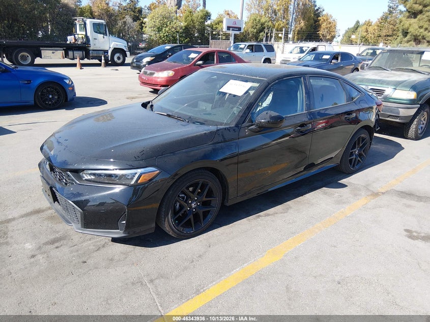 Vin: 2hgfe2f56sh565587, lot: 46844195, honda civic sport 20252