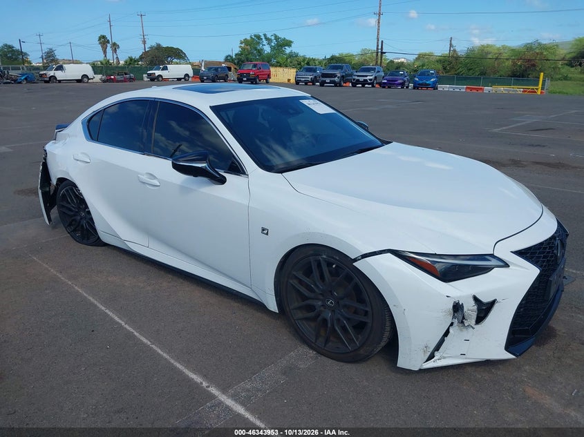 Vin: jthgz1b22m5047501, lot: 46844212, lexus is 350 f sport 20211