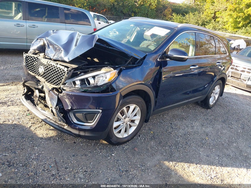 Vin: 5xypg4a35gg007766, lot: 46844333, kia sorento 2.4l lx 20162
