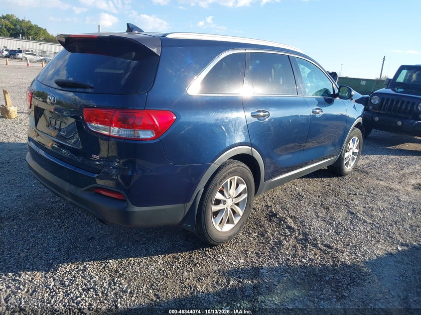 Vin: 5xypg4a35gg007766, lot: 46844333, kia sorento 2.4l lx 20164