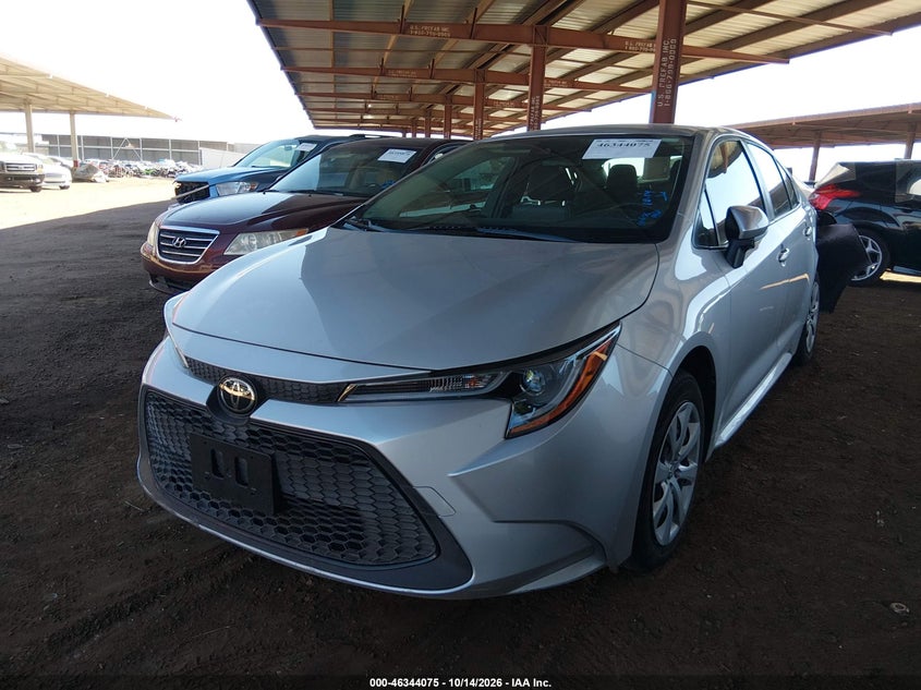 2022 Toyota Corolla Le, All Over, IAAI, VIN JTDEPMAE1NJ198060 — photo 2