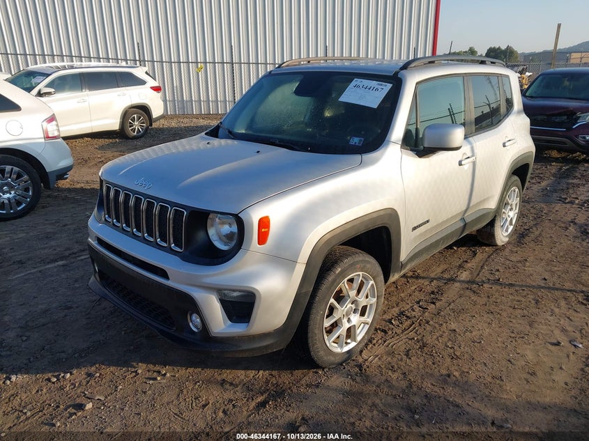 Vin: zacnjbbbxkpk36999, lot: 46844433, jeep renegade latitude 4x4 20192