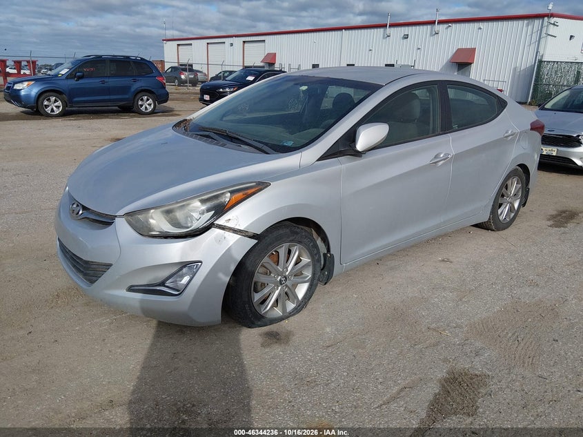 2015 Hyundai Elantra Se, Normal Wear & Tear, IAAI, VIN 5NPDH4AE7FH596845 — photo 2