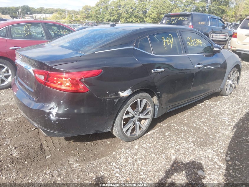 Vin: 1n4aa6ap3hc376630, lot: 46844526, nissan maxima 3.5 sv 20174