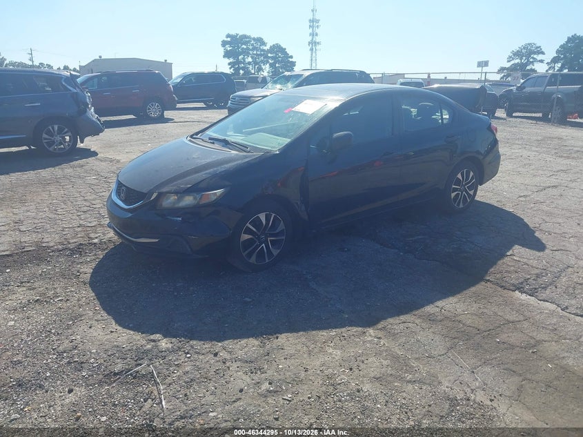 2015 Honda Civic Ex, Удар сзади, IAAI, VIN 19XFB2F87FE225691 — фото 2