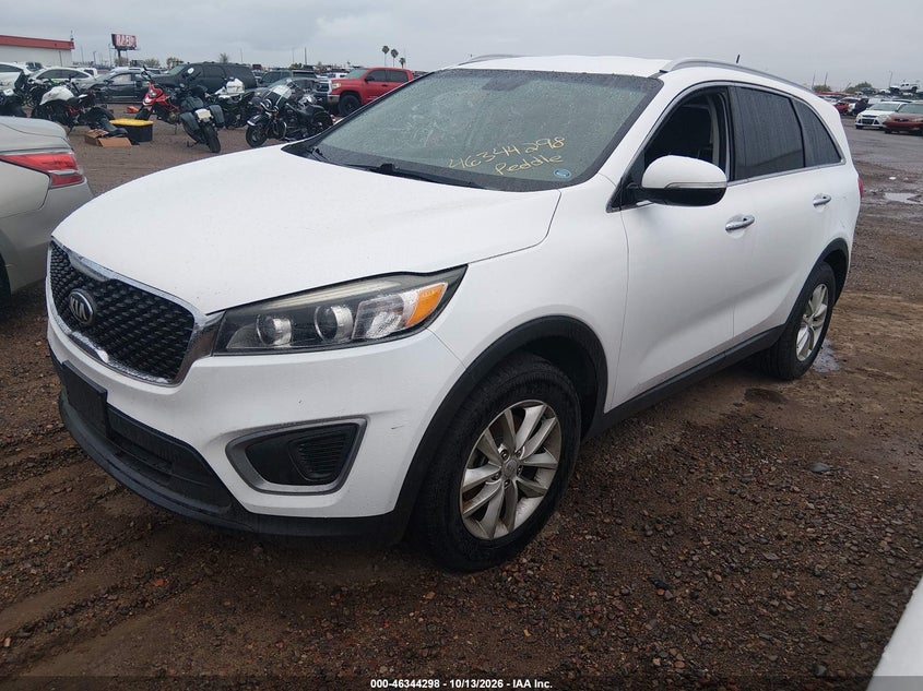 Vin: 5xypg4a30hg205141, lot: 46844564, kia sorento 2.4l lx 20172