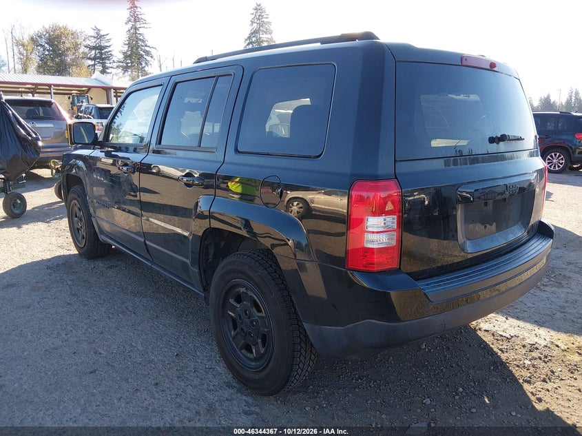 Vin: 1c4njpba7hd150127, lot: 46844633, jeep patriot sport fwd 20173