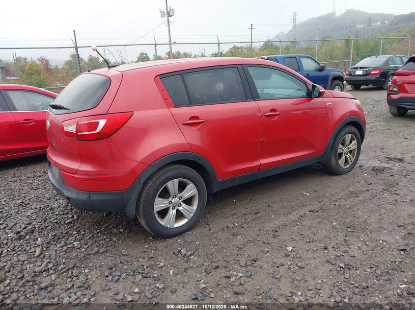 Vin: kndpbca20d7518858, lot: 46844793, kia sportage lx 20134