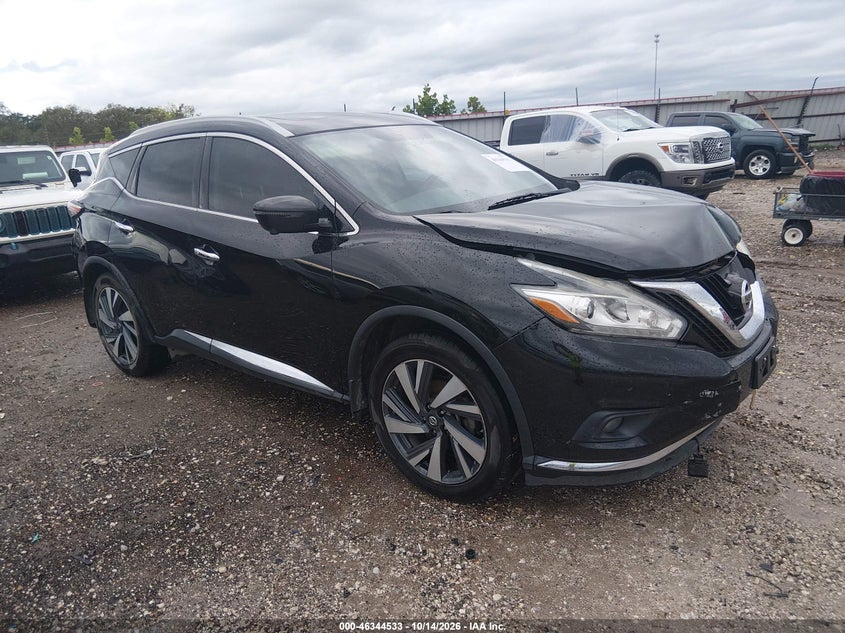 Vin: 5n1az2mh8jn183346, lot: 46844799, nissan murano platinum 2018 img_1