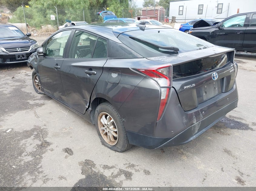 Vin: jtdkbrfu5j3067307, lot: 46844800, toyota prius two 20183