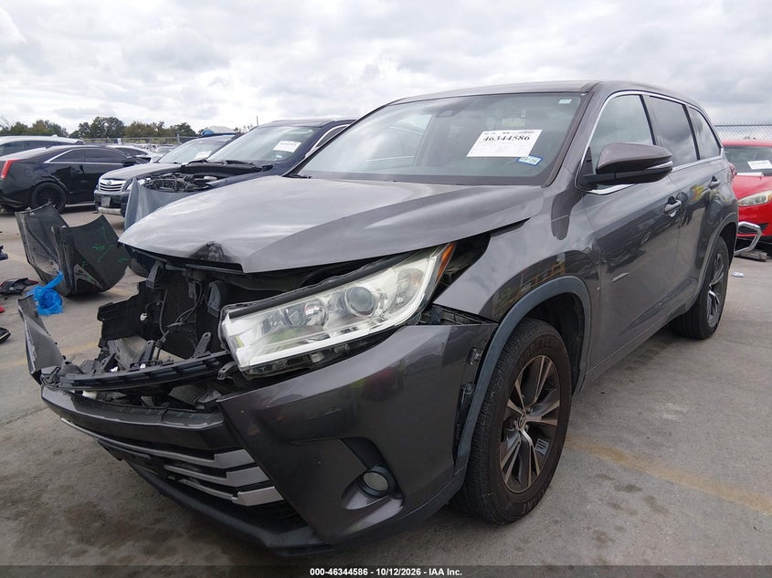 Vin: 5tdzzrfh5js241615, lot: 46844852, toyota highlander le plus 20182