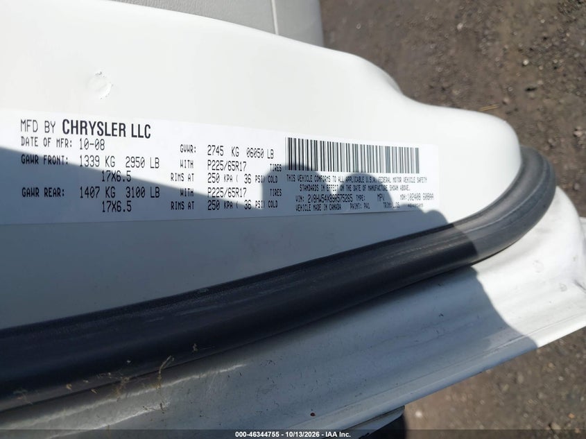 VOLKSWAGEN ROUTAN 2009 VIN 2V8HW54X89R575265