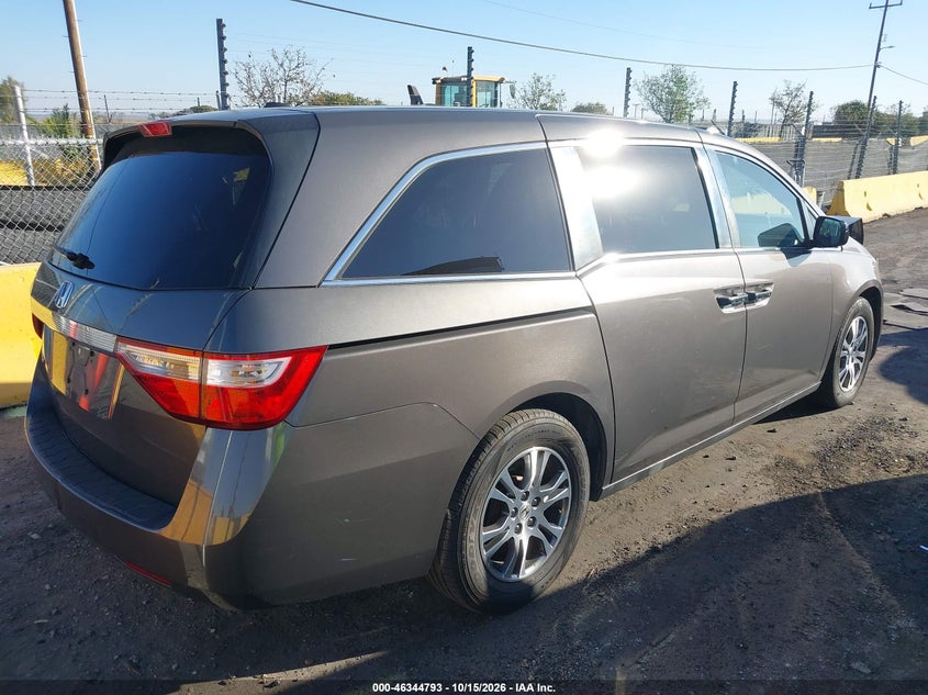 Vin: 5fnrl5h63db023798, lot: 46845059, honda odyssey ex-l 20134