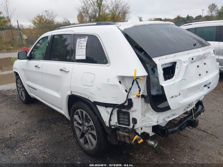Vin: 1c4rjfcg9jc398910, lot: 46845076, jeep grand cherokee overland 4x4 20183